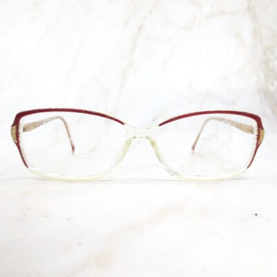 Stepper Eyeglasses Frame SI-30069 P330 Womens Red Titanium Rectangular 52-12-130