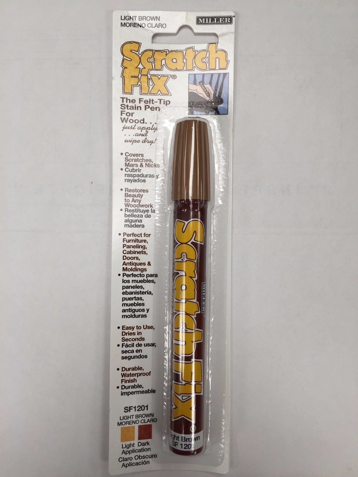 Miller Wood Scratch Fix Pen Various ColorFurniture touch up repair