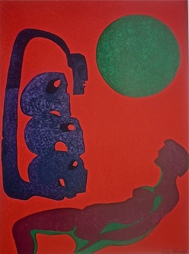MEXICAN PEDRO CORONEL ESPECTACULAR ORIGINAL LITHOGRAPH - 第 1/5 張圖片