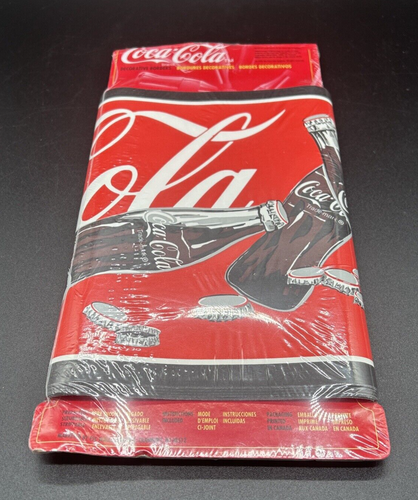 Genuine Vintage Red Coca Cola Coke Soda Bottles Caps Wall Paper Border Roll 15' - Picture 3 of 6