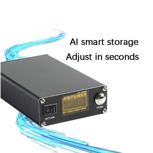 AT-100M Universal HF Antenna Tuner 100W SWR Power Meter for various transceiver - 第 2/4 張圖片