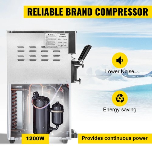 VEVOR macchina per gelato soft Macchina per gelato 16-18 L/h ice cream machine - Imagen 11 de 15