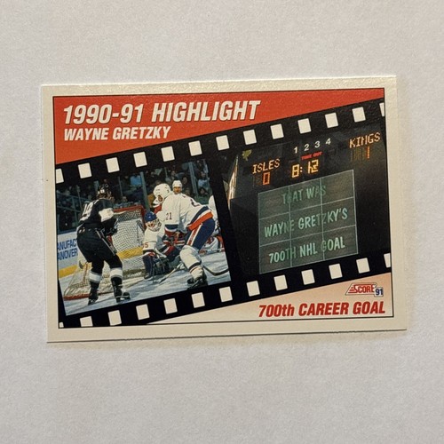 Wayne Gretzky , Kings 1991 Score NHL Hockey , 700th Career Goal card 413 - 第 1/6 張圖片