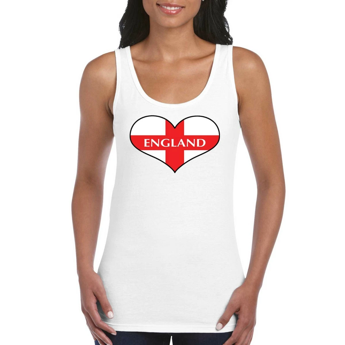 england womens vest top