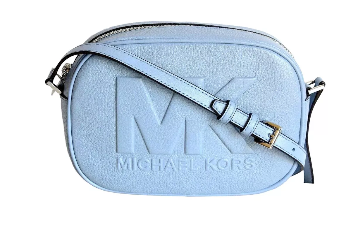 MICHAEL KORS TASCHE Bag JET SET TRAVEL MD OVAL CAMERA XBODY pale blue  $109.00 - PicClick