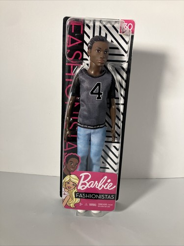BARBIE Fashionistas #130 KEN African American Doll Cornrows Hair New ...