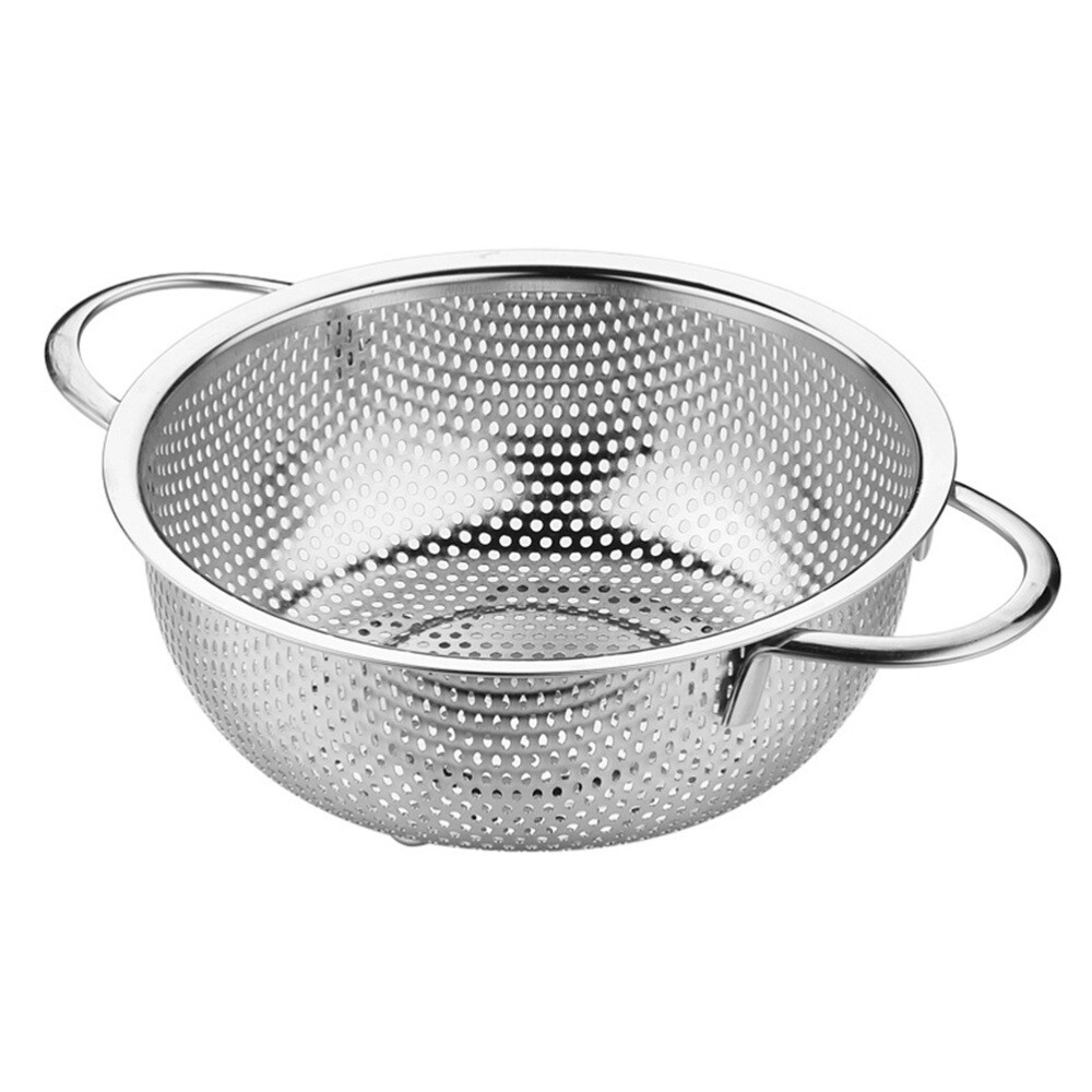 Vegetable Washing Basket Noodles Strainer Stainless Steel Colander Basket  New