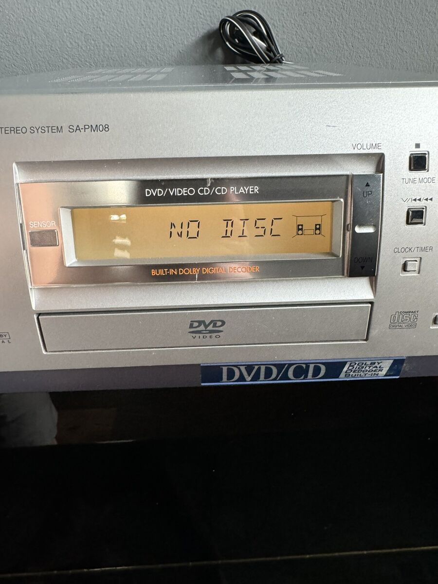 Panasonic DVD Video CD Stereo System SA-PM08 Dolby Digital Panasonic DVD Video CD Stereo System SA-PM08 Dolby Digital