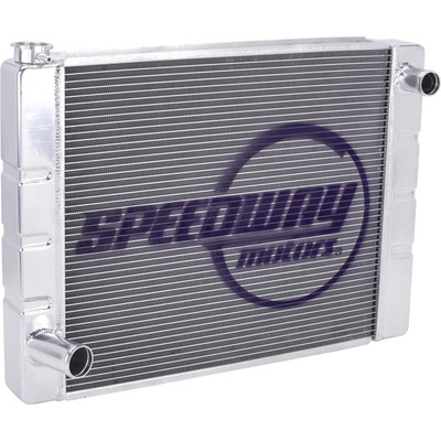 Speedway Universal Aluminum Radiator, 24 In. Wide, Fits Ford/Mopar