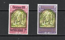 S1658 Norfolk Island 1974 Christmas, Nativity 2v. MNH