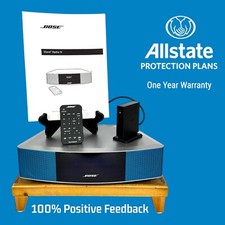 MINT Bose Wave Radio IV 4, Silver  Ice Blue Grilles, ALEXA / BLUETOOTH, No CD