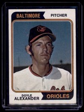 1974 Topps Doyle Alexander Baltimore Orioles #282 2033