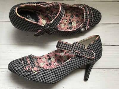 Joe Browns Pink floral grey checked=