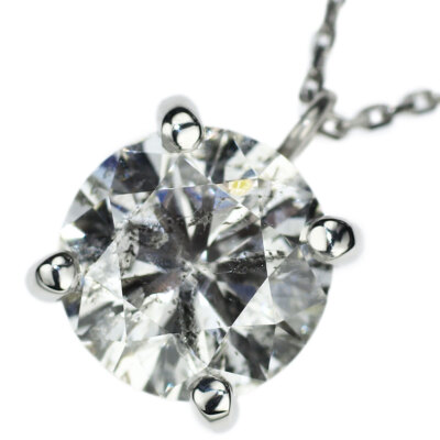 Brand New Pt950/ Pt850 Diamond Pendant Necklace 1.013ct I I1