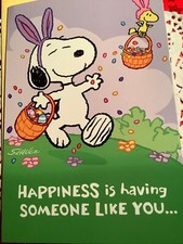 Easter Hallmark Card Snoopy and Woodstock Unused env