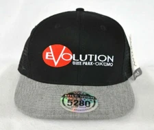 *OKEMO VERMONT EVOLUTION BIKE PARK* Trucker mesh Flat Brim Ball cap hat *OURAY*