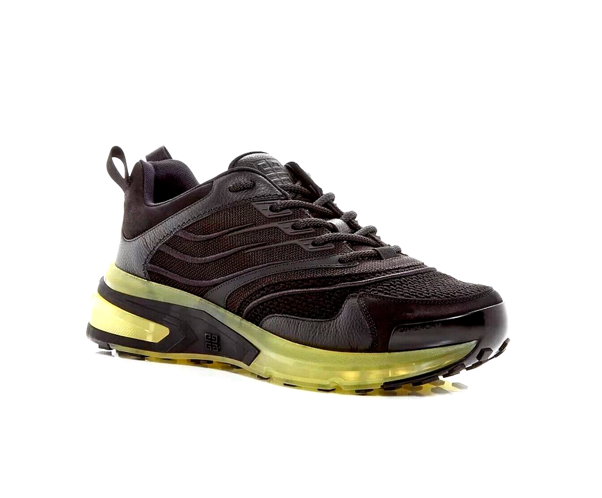 GIVENCHY GIV 1 レースアップ スニーカー GIVENCHY Giv 1 Mixed Leather Women Transparent-Sole Sneakers