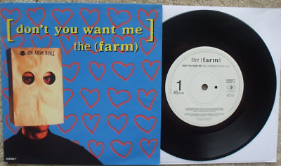 The Farm - Don't You Want Me / Obviously -  EX- UK 45 + PS