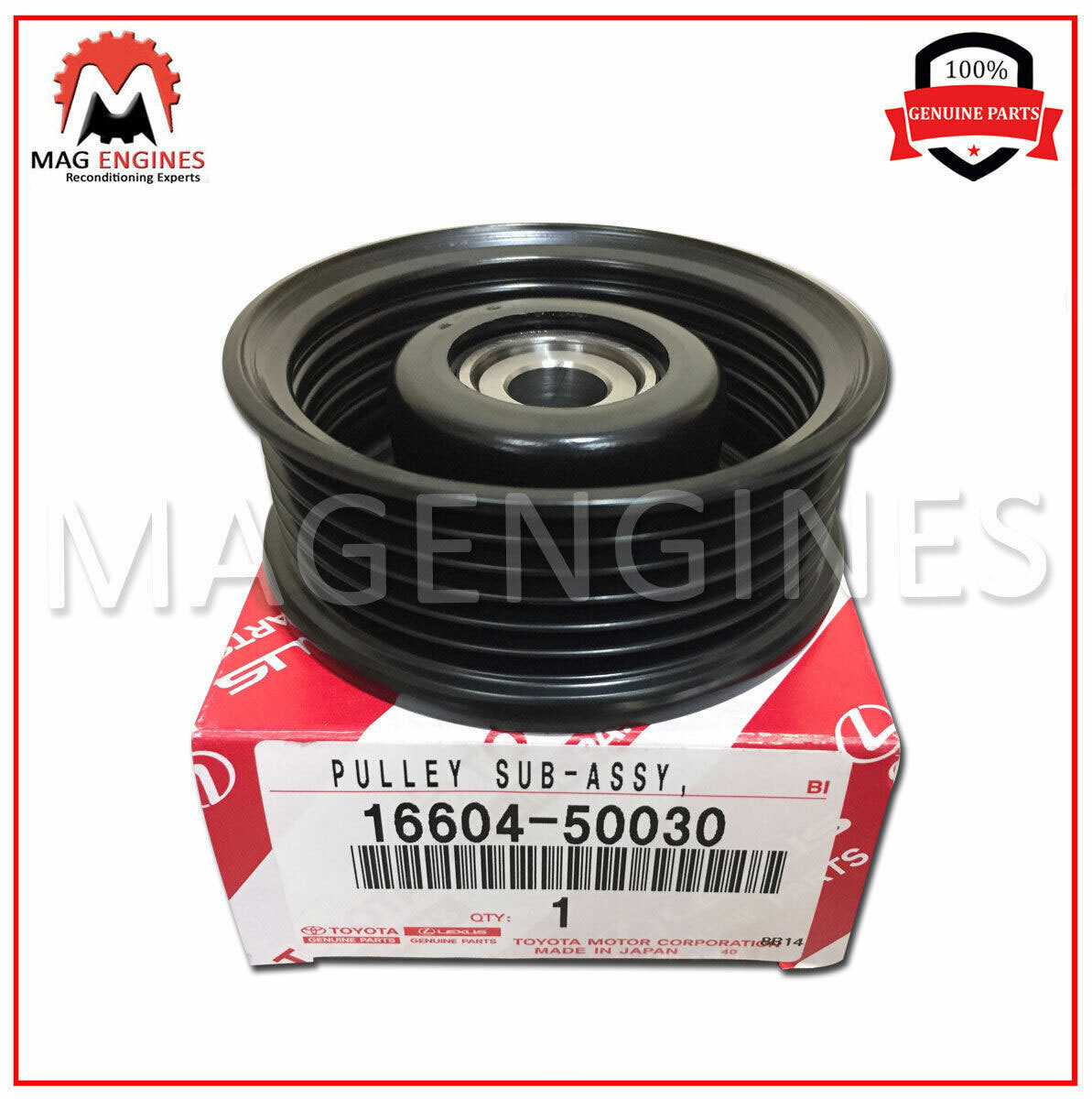 16604-50030 GENUINE OEM DRIVE BELT TENSIONER IDLER PULLEY