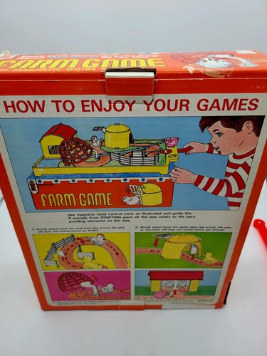 Ideal Pedestal Toys Farm Game 1970s Magnetic Guide Stick in Box - Picture 7 of 10