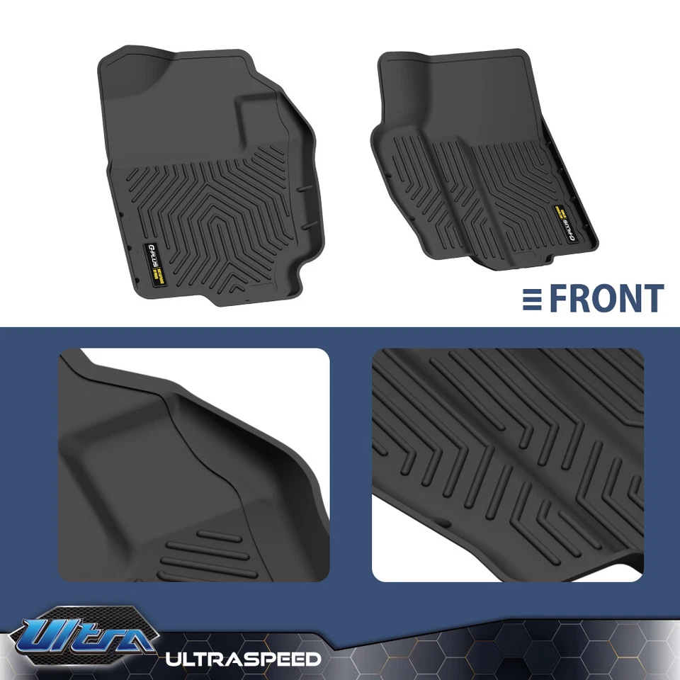 Alfombrillas TPE delanteras aptas para 94-02 Dodge Ram 1500 2500 3500 todo tipo de clima Foto 3 de 4