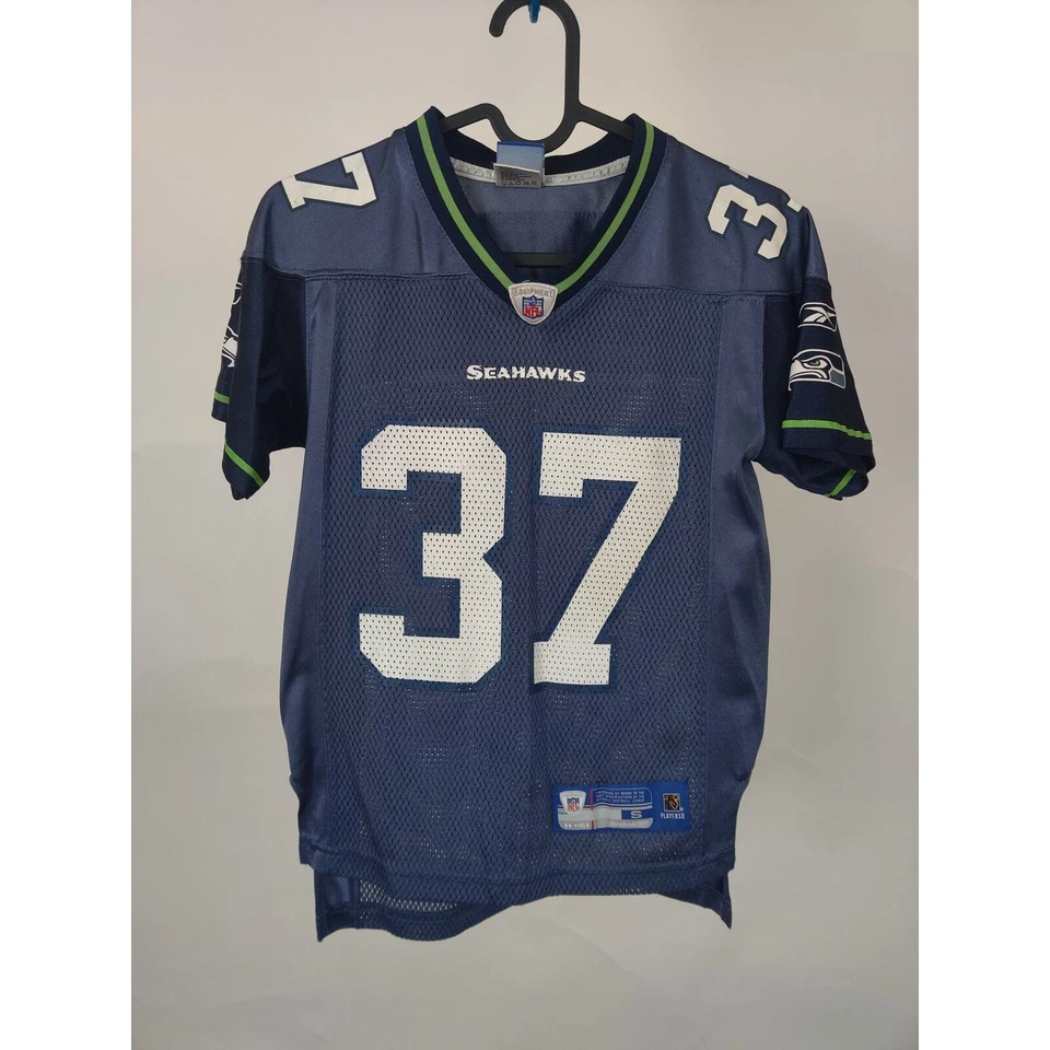(V) Camiseta Original Seattle Seawawks NFL Reebok Niños Talla S (8) Azul Foto 2 de 4