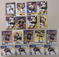 17 Card Lot of P.J. AXELSSON NHL Bruins Must have for any Collector FREE S&H!!
