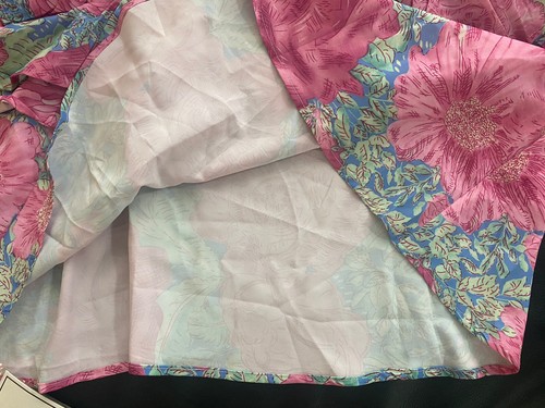 Camicia floreale crop top donna arricciature senza maniche taglia M camicette da donna rosa - Foto 5 di 8