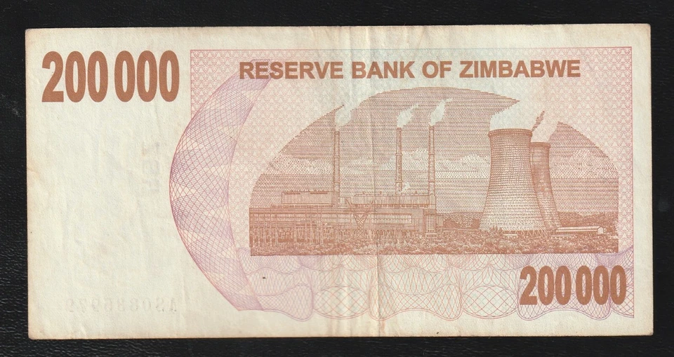 Billete de 200000 dólares de Zimbabue 2007 P 49 Foto 2 de 2