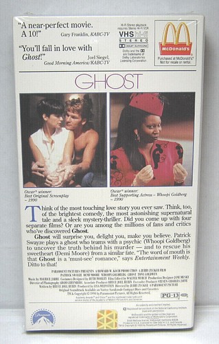GHOST - VHS 1993 - PATRICK SWAYZE - DEMI MOORE - MCDONALDS PROMO - NEW SEALED - Picture 2 of 4