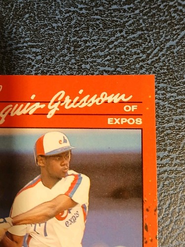 1990 Donruss - Rated Rookie Marquis Grissom #36 (RC) No DOT & Many Errors & Pics - Picture 11 of 14