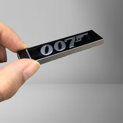 Black 007 Sport Racing Emblem – Metal Trunk Nameplate Badge For Cars, SUVs & Trucks