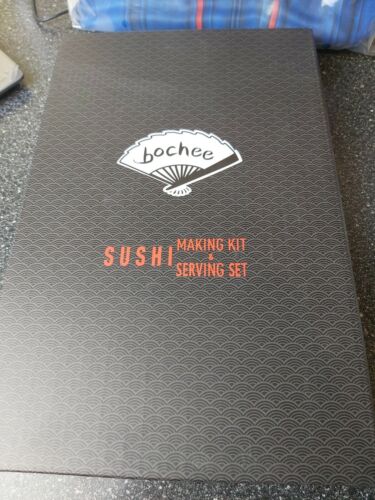 Bochee - 14 Pcs Sushi Maker & Serving Set - 100%Top Quality Bamboo - Gift Set - Afbeelding 1 van 3