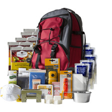 ReadyWise Company Food 5-Day Emergency Survival Backpack, 64 Pieces - Red
