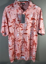 Bad Birdie Performance Golf Ricky Rose Short Sleeve Supersoft Polo Size Large 2