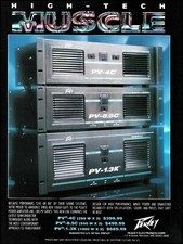 1994 Peavey Power Amp PV 4C 8.5C 1.3K Rack Mount Amplifier Series advertisement