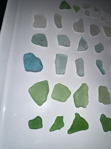 ECHTE STRANDBLAU GRÜN MEERGLASBRANDUNG, 50 STÜCK SEE ERIE BEAUTY! - Bild 13 von 14