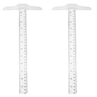 2pcs Measure Tools Woodworking Ruler Drawing Supplies Carpenter Square