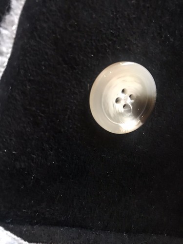 Woman’s Long Suede Black White Trench Coat 3XL Warm Fleece Winter Button Pockets - Picture 6 of 10