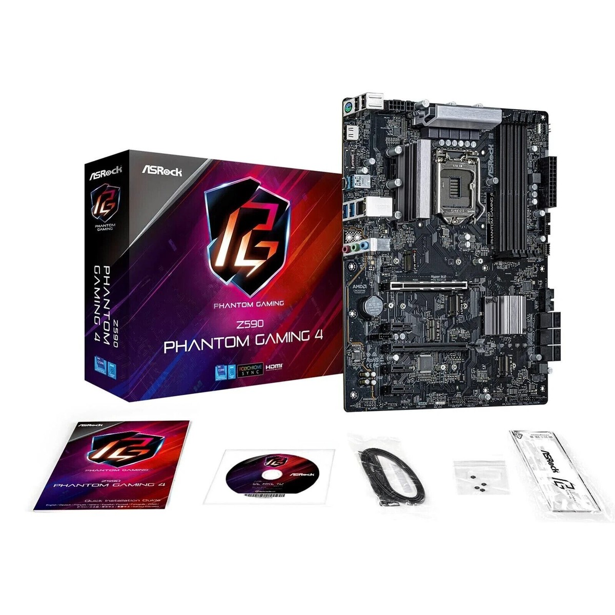 ASRock Z590 Phantom Gaming 4 LGA 1200 Intel Z590 SATA 6Gb/s ATX
