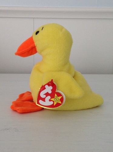 TY Beanie Baby Quackers - Pato - Retirado - Peluche - Animal de peluche - 1994 - NUEVO - Imagen 4 de 7