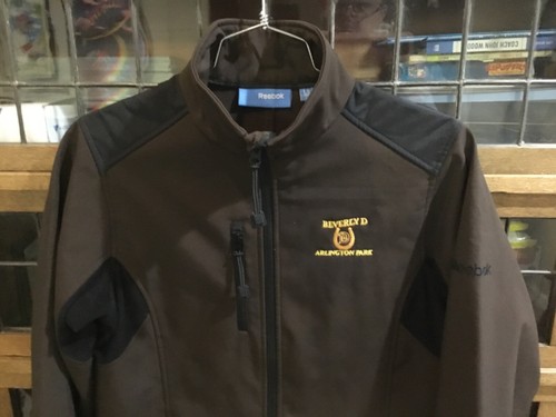 ARLINGTON RACE TRACK Beverly D Embroidered Brown Soft Shell REEBOK Jacket SZ S - Picture 5 of 12