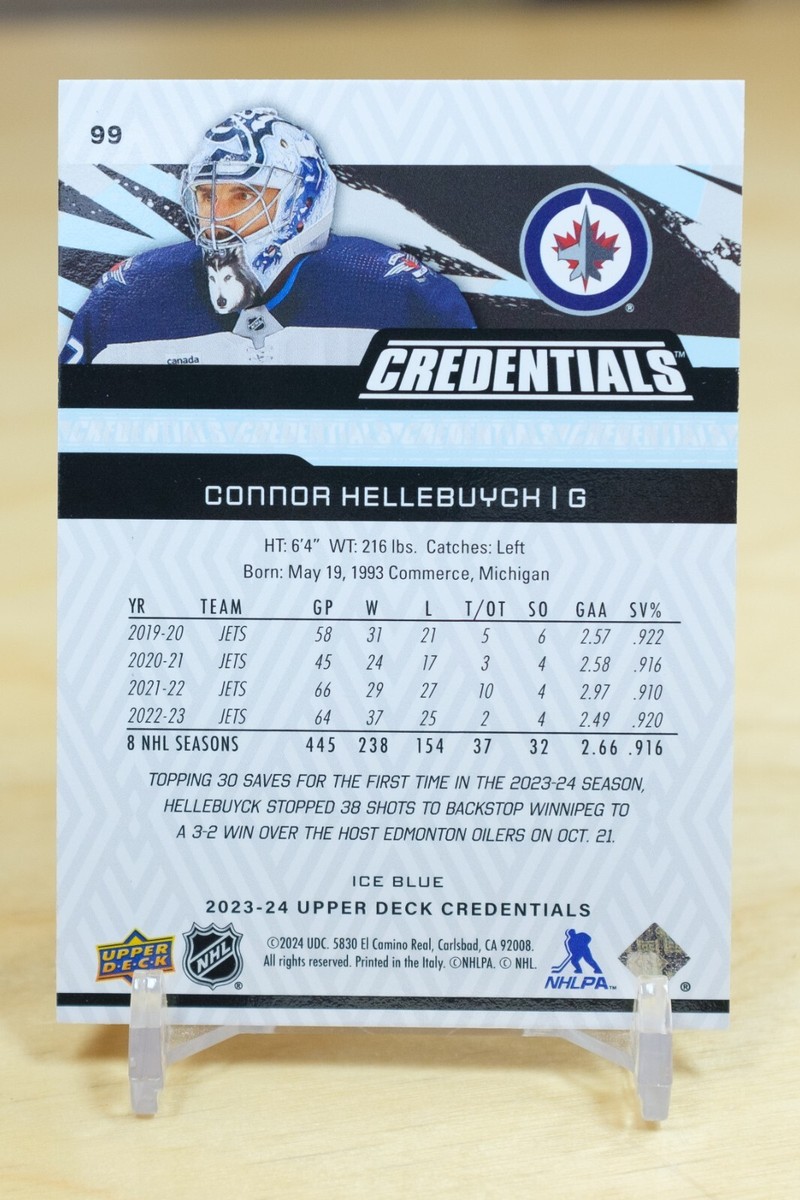 2023-24 Upper Deck Credentials - #99 Connor Hellebuyck | eBay