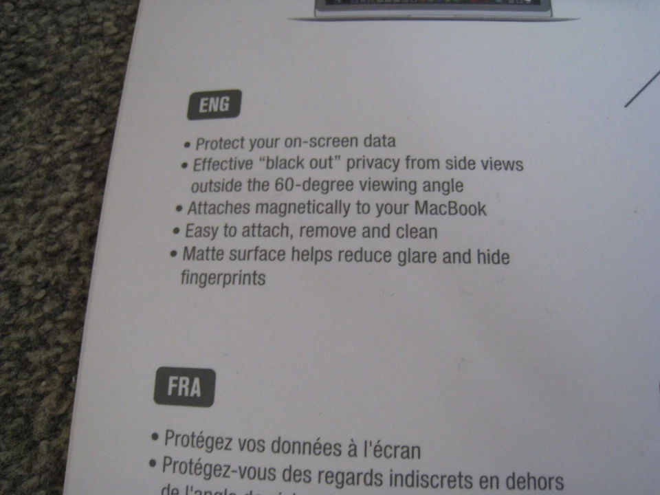 Magnetic Privacy Screen for MacBook Pro 15-inch ASM154MBP6GL - Image 4 of 4