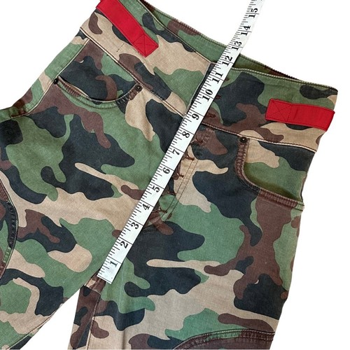 Neu mit Etikett Veronica Beard Kane Camouflage-Hose spitz zulaufendes Bein Knopfleiste 25 - Bild 6 von 12