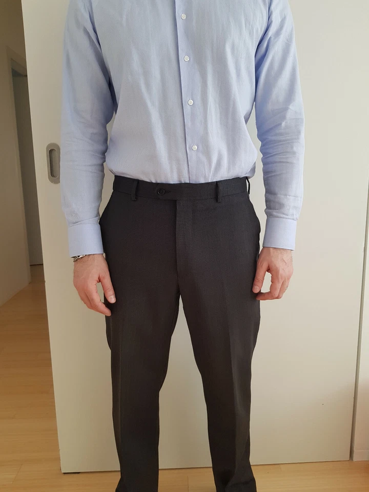 Thierry Mugler - Costume gris foncée Costume - Taille 54  défauts sur pantalon.. - Photo 3/4