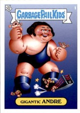 2019 WWE Garbage Pail Kids 13 Sticker Set Only 1,028 Made RARE Andre the Giant