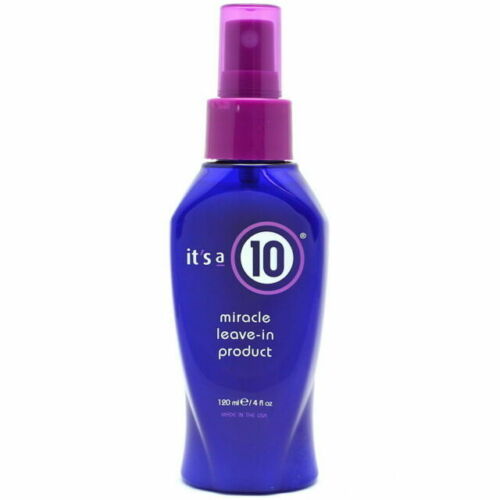 Its a 10 Miracle Leave in Product 4 OZ Repairs dry damaged hair shine frizz  - Picture 1 of 1