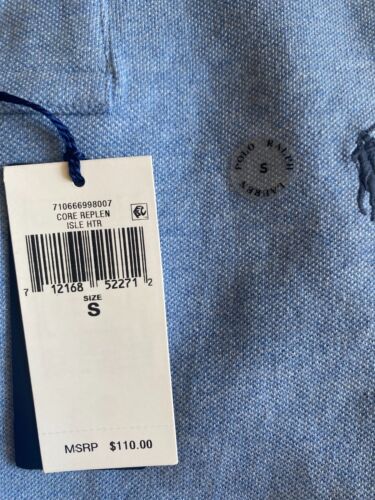 $110 NWT Mens Polo Ralph Lauren Custom Slim Fit Mesh Short Sleeve Shirt Isle - Picture 3 of 5