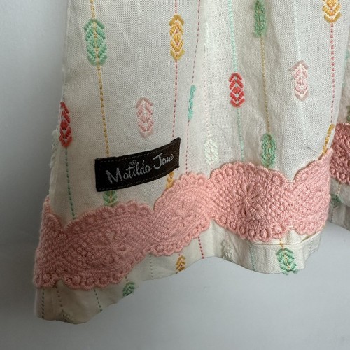 Matilda Jane Dress Girl's Size 8 Dream Chasers Cream Pink summer Sun Dress - Picture 3 of 9